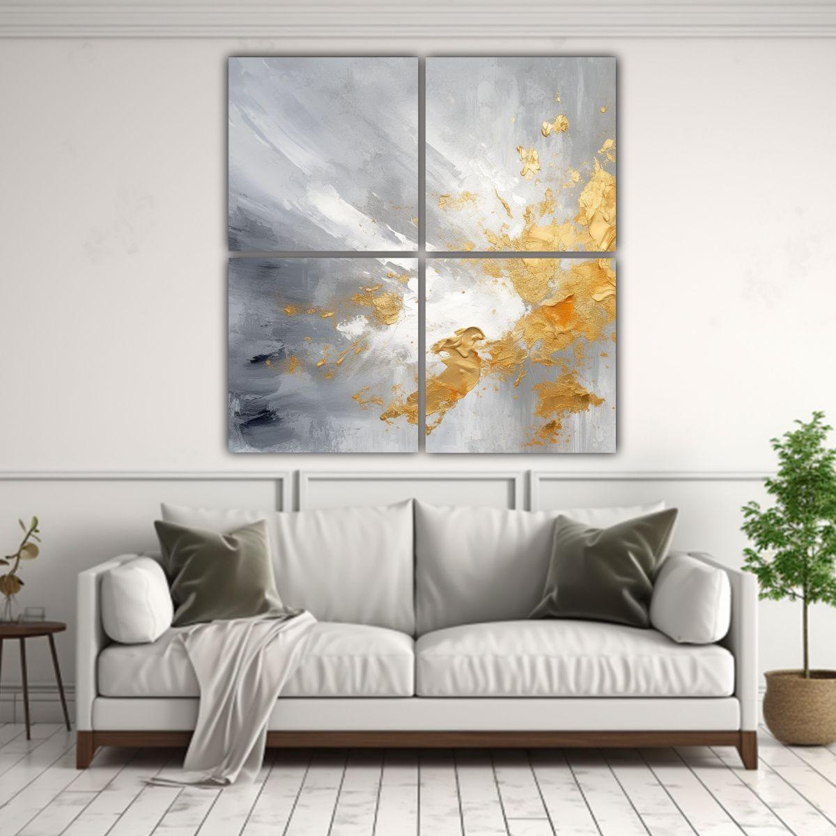 Pintura Abstracta Intensa De Abstracto 160x160 Cm-2