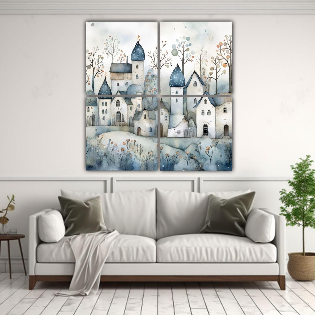Pinturas Decorativas De Belleza Espectacular 180x180 Cm-2