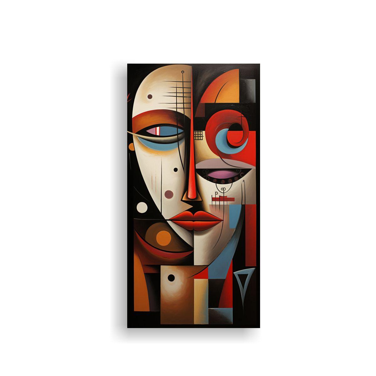 Cuadro Arte Abstracto Riqueza Visual, Imagen 30x60cm-0