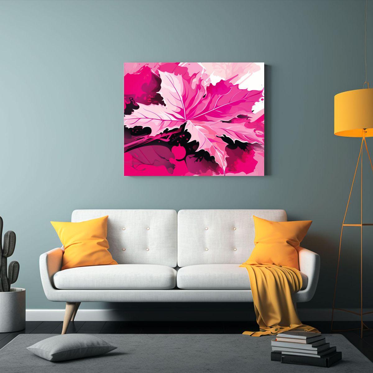 Pinturas Decorativas únicas De Hojas De Acebo En Colores Ro 40x30cm-2