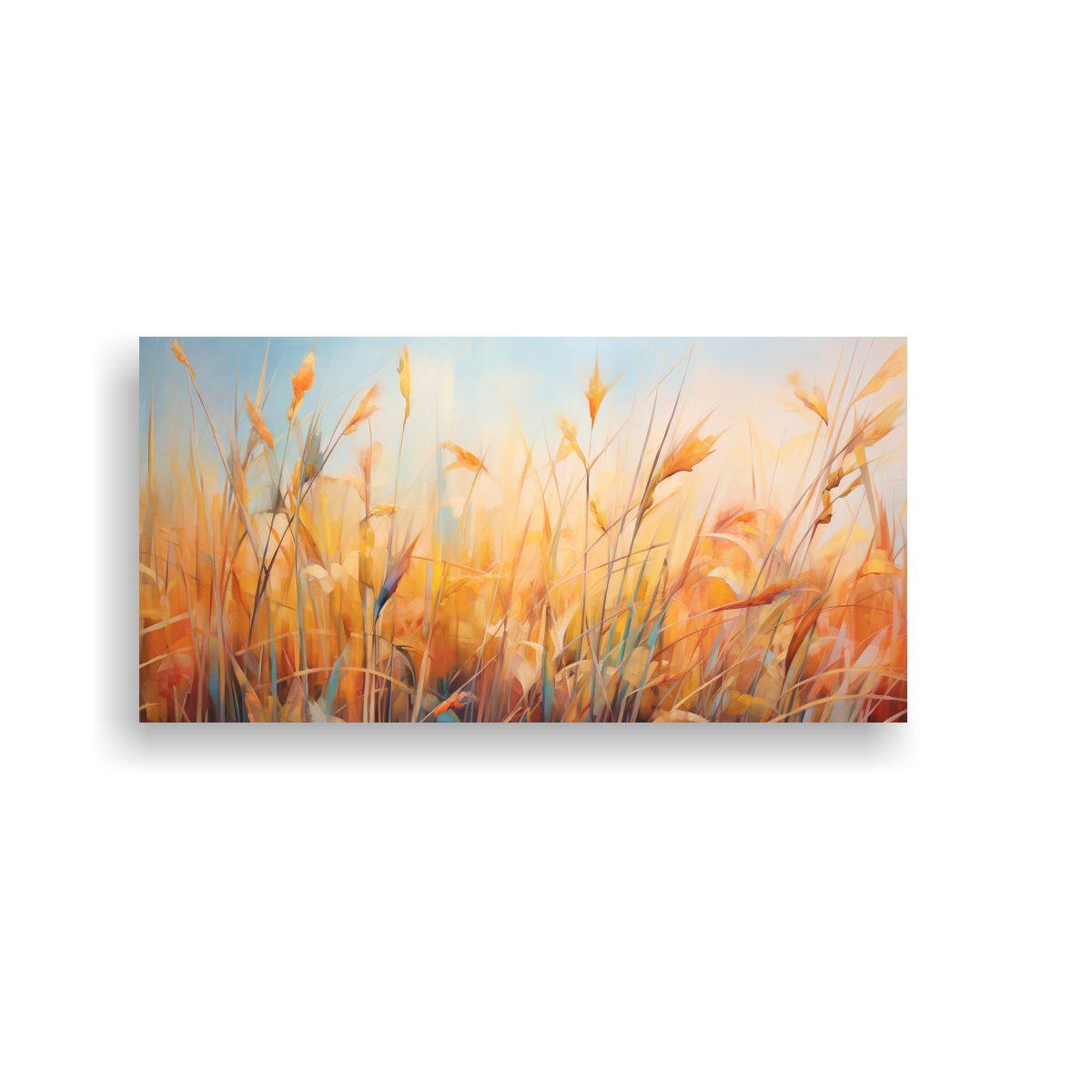 Pintura Abstracta De Alta Resolución De Hierba 40x20cm-0