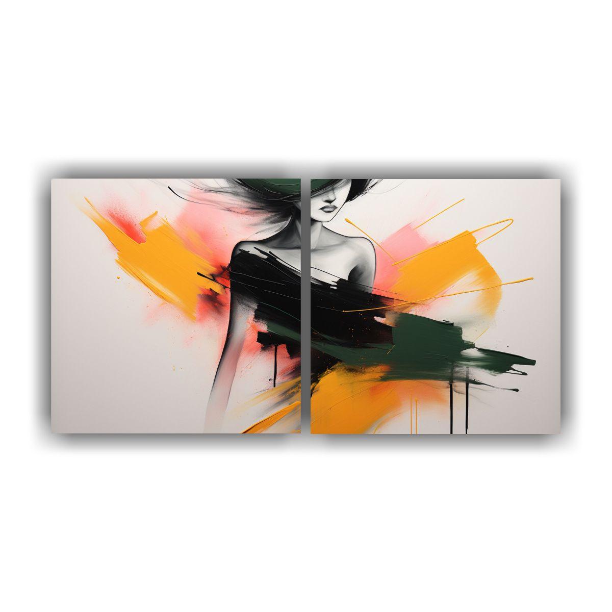 Artes De Pared Abstractas Minimalistas En Mezcla 40x20 Cm-0