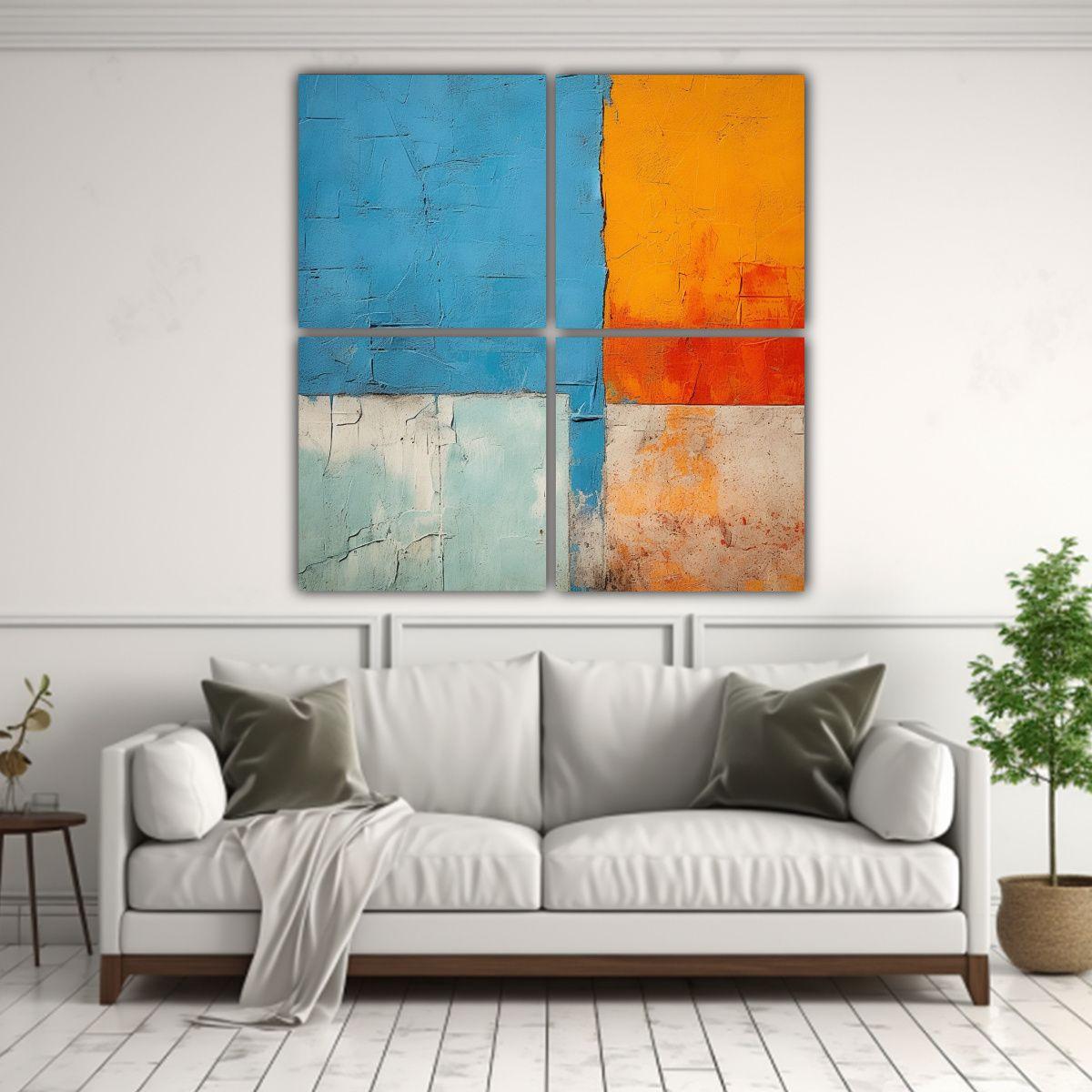 Pinturas Minimalistas De Pared Abstractas De Alta 140x140 Cm-2
