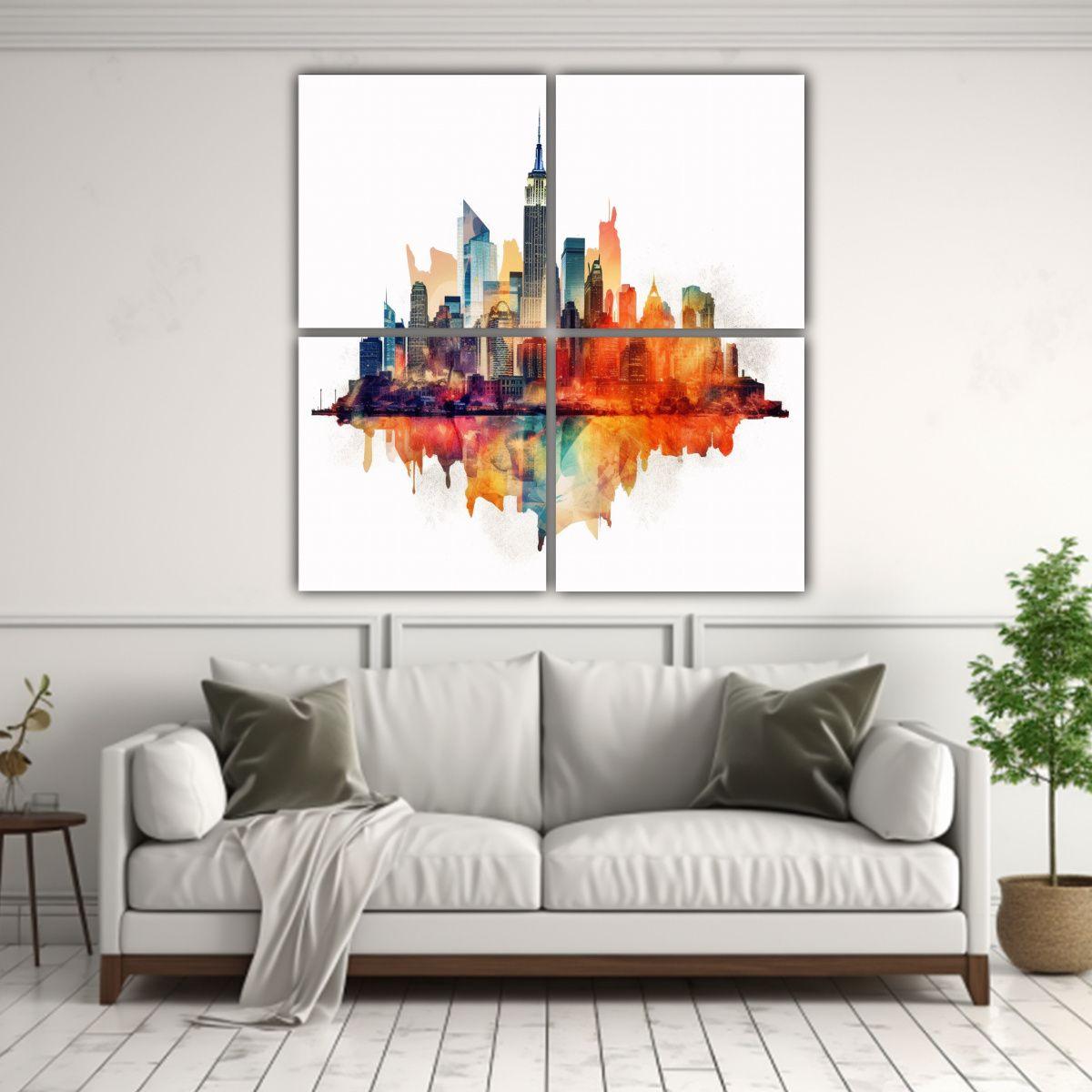 Pintura Decorativa Inspirada En La Modernidad Del 200x200 Cm-2