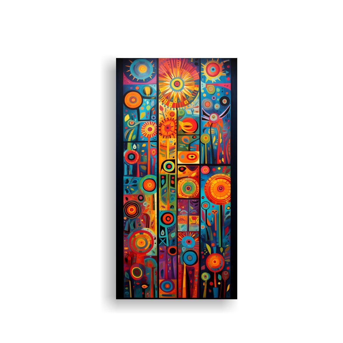 Cuadro Patron Intenso Minimalista: Composición 70x140cm-0