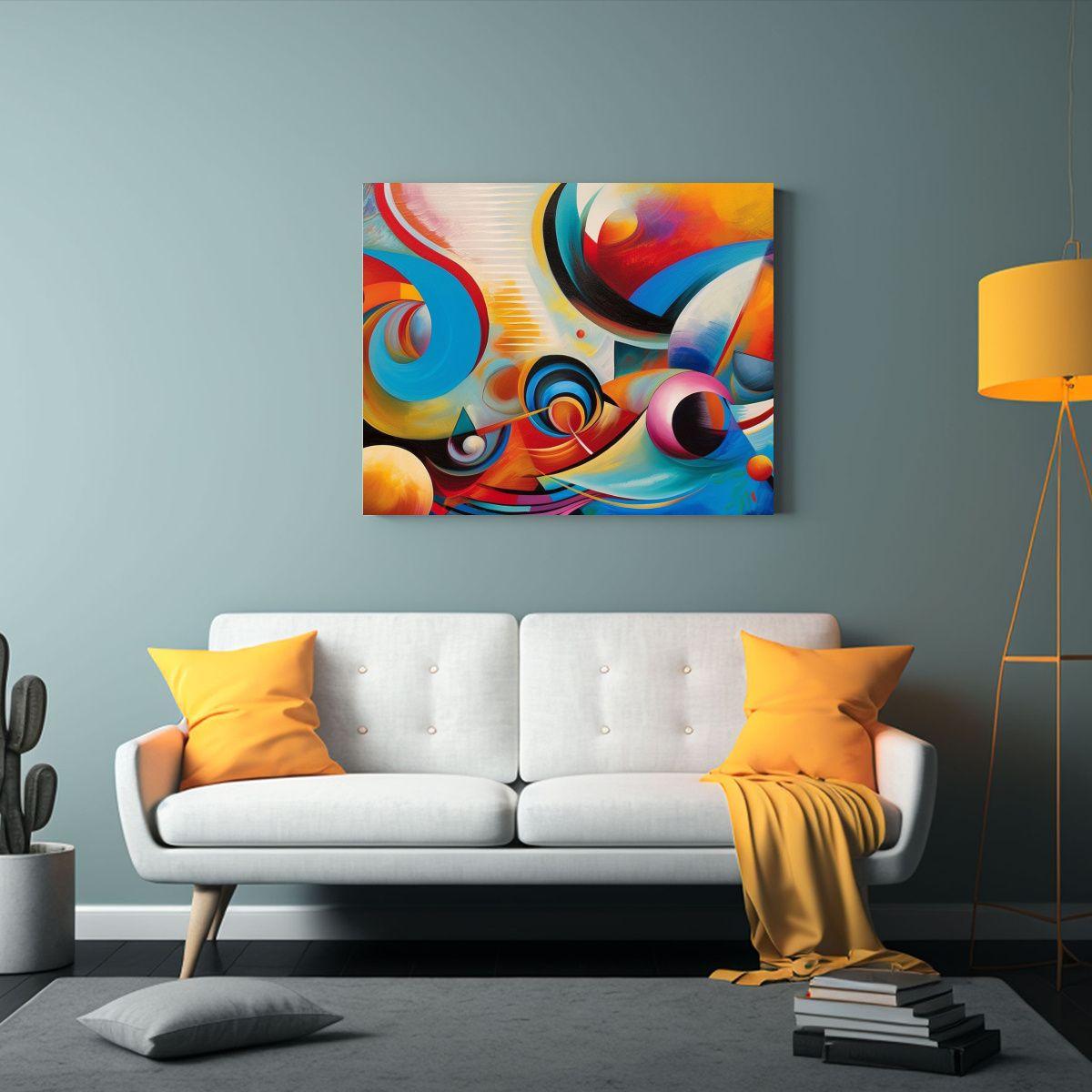 Pinturas Decorativas Abstractas En Acuarela Minimalista 65x50cm-2