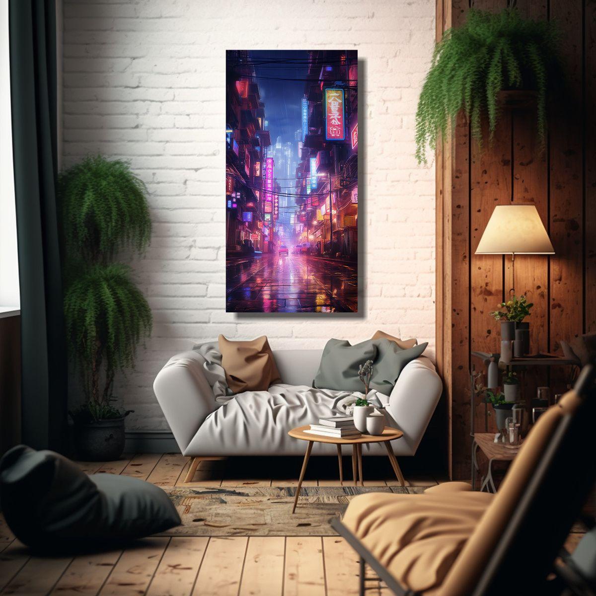 Pinturas Decorativas: Canva Patron Intenso Alegre 70x140cm-2