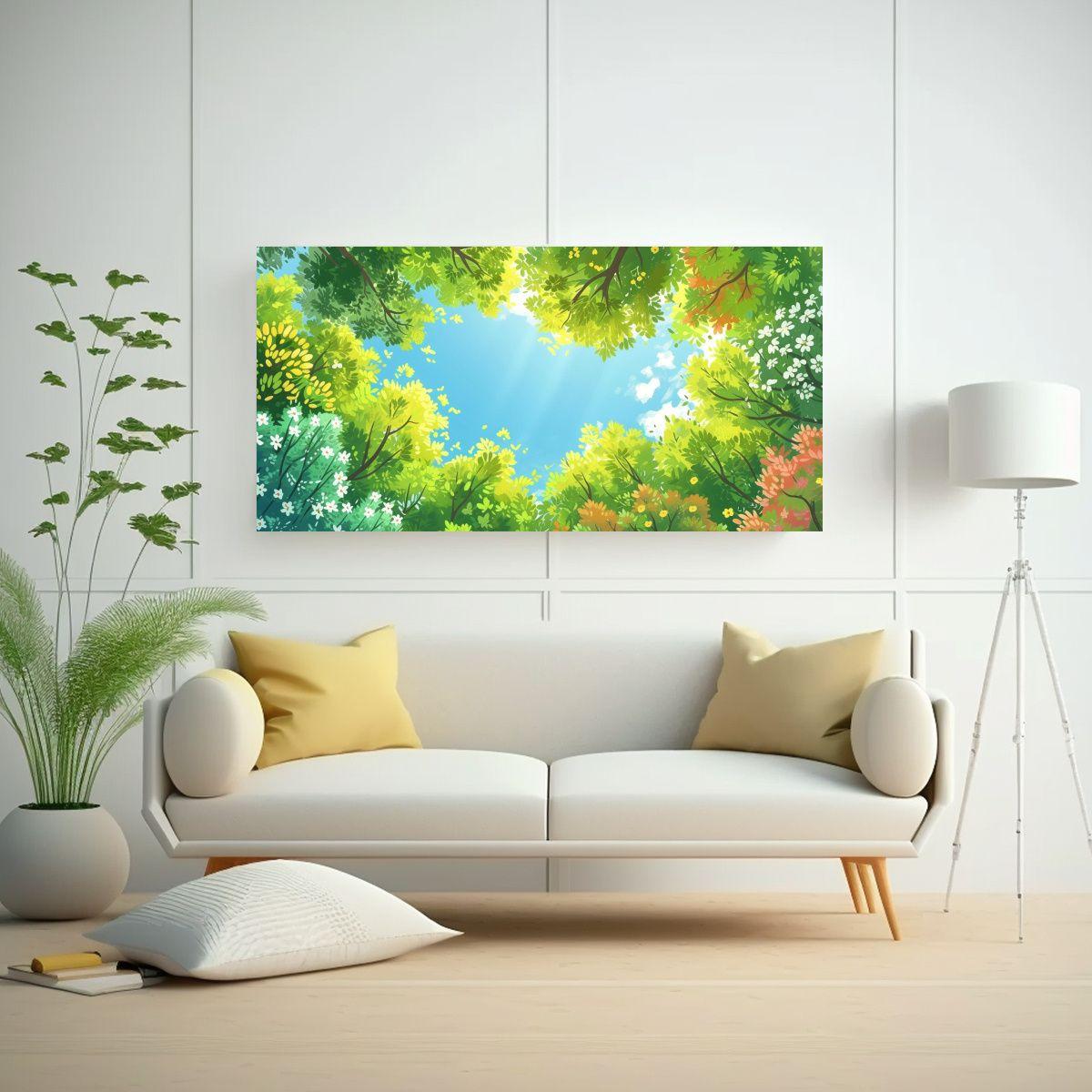 Infantil De Arte Moderno Y Gráfico: Cuadro 140x70cm-2