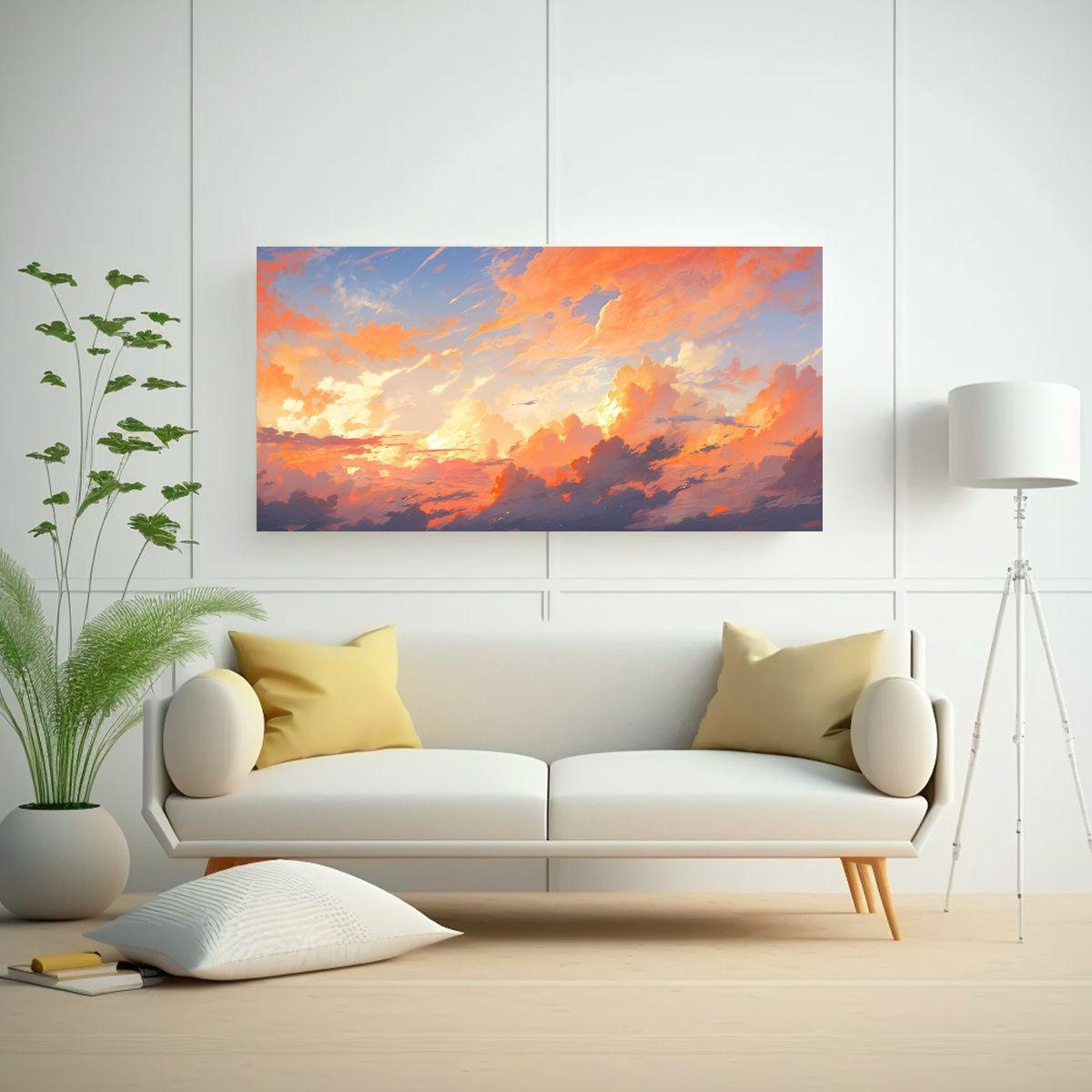 Pintura Abstracta De Composición Expresiva En El  80x40cm-2