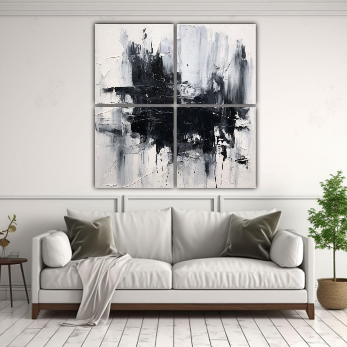Cuadro Abstracto Minimalista De Gran Riqueza 180x180 Cm-2