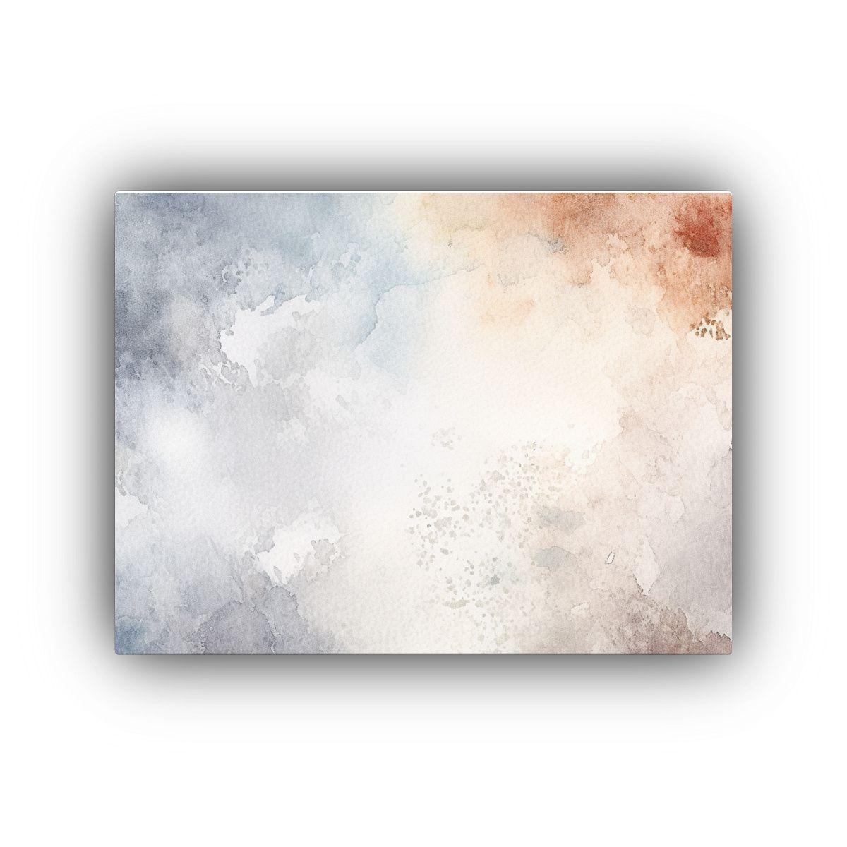 Cuadro En Bastidor Vintage Con Fondo De Acuarela Vacío 40x30cm-0