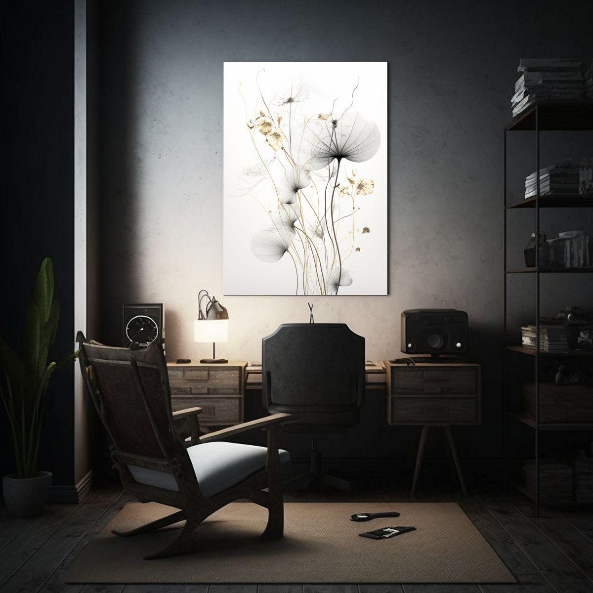 Pintura En Bastidor Moderna, Temática De Líneas 60x90cm-2