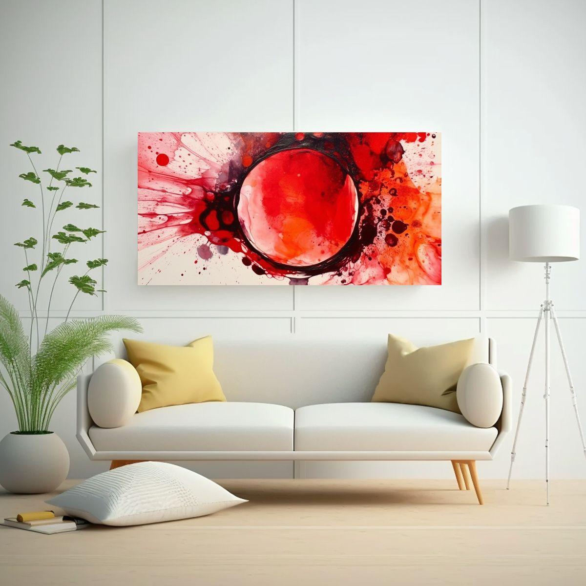 Pintura A Tinta De Alcohol En Redondez Perfecta 60x30cm-2