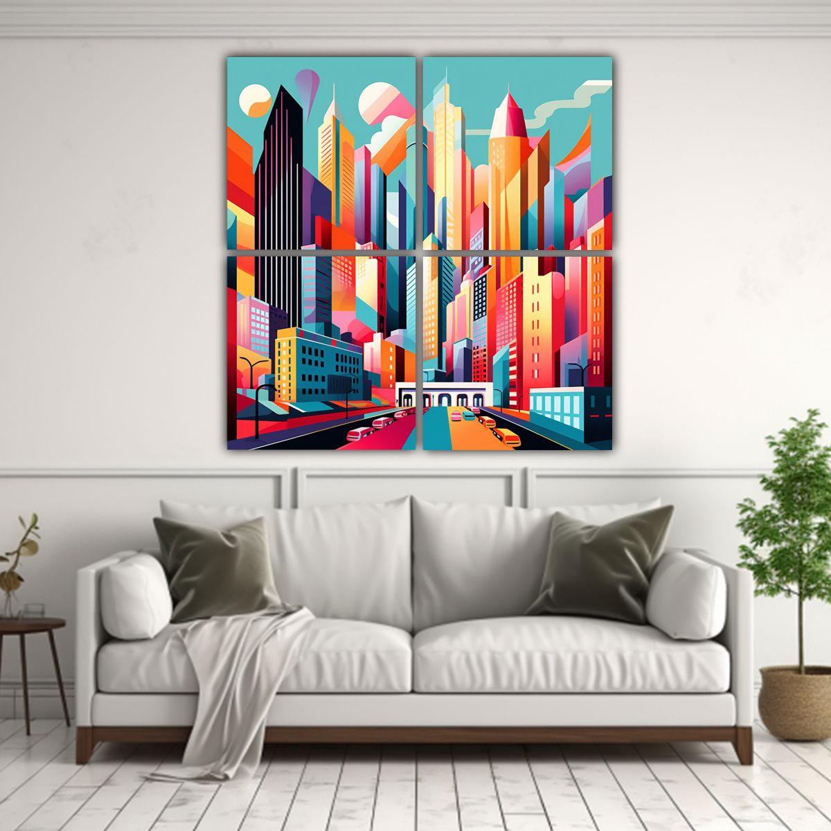 Cuatro Artes: Arte Vintage Culturar De Nueva 40x40 Cm-2