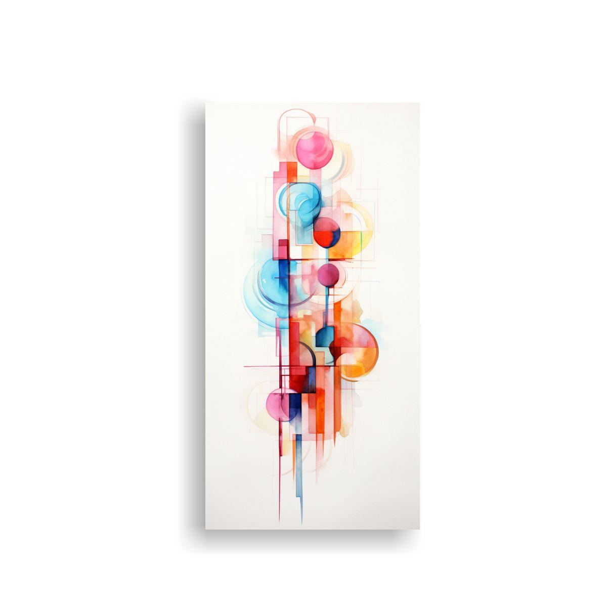 Cuadros Abstractos De Movimiento Para Cocina Arte 30x60cm-0