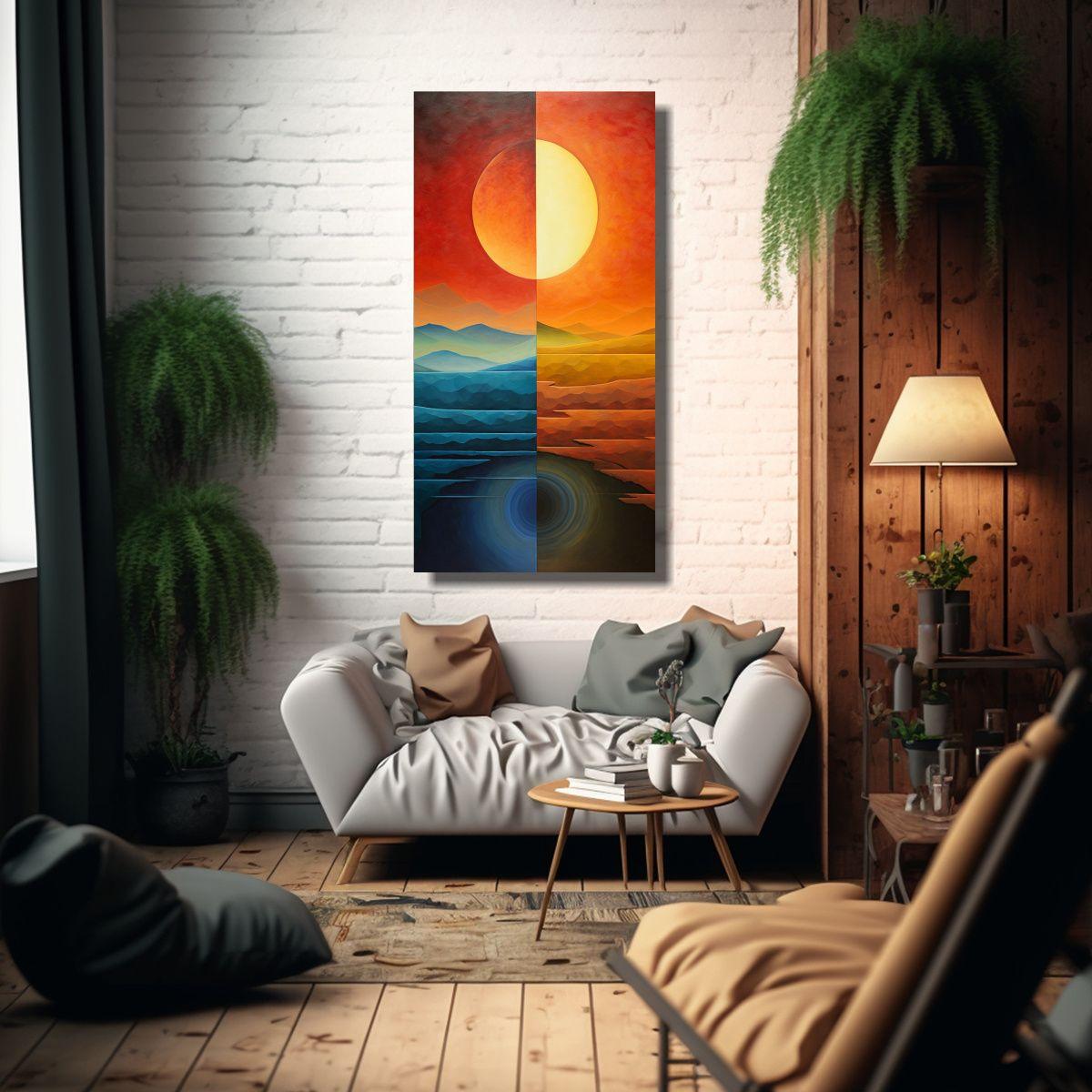 Pinturas De Transición De La Decoración: Arte 50x100cm-2