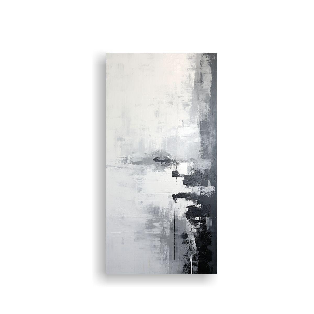 Cuadro Abstracto De Cambio Climático Para 20x40cm-0