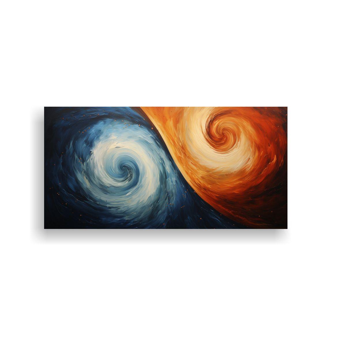 Cuadro Colores Exclusivo Yin Yang En Cosmología 100x50cm-0