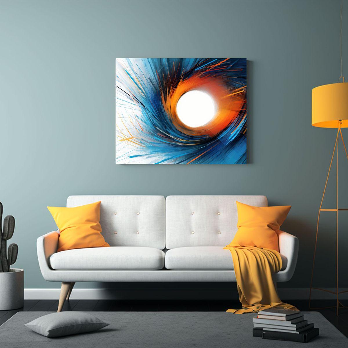 Venta Cuadro Conceptual De Colores Vibrantes Para Decoració 120x80cm-2