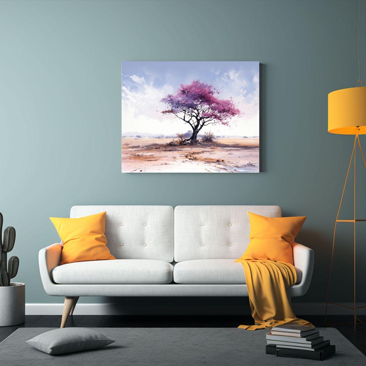 Pinturas Abstractas Con Colores Rosa Y Azul Inspirados En La 90x60cm-2