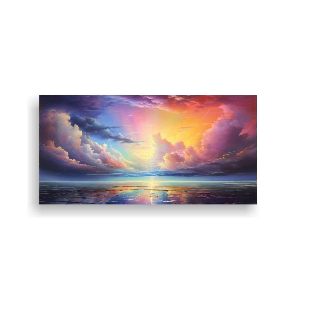 Pinturas Abstractas De Decoración: Armonía 100x50cm-0