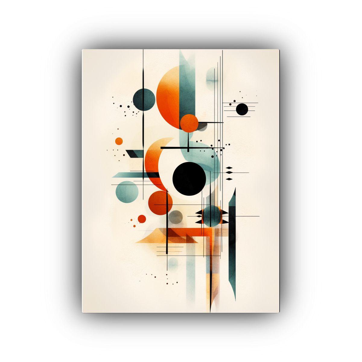 Pintura Abstracta Simplista Boho En Blanco Para 30x45 Cm-0