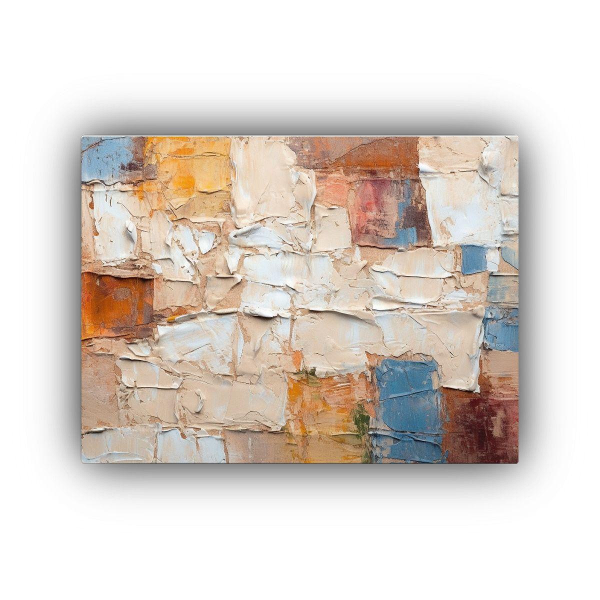 Pintura Abstracta De Alta Calidad Con Texturas 45x30cm-0