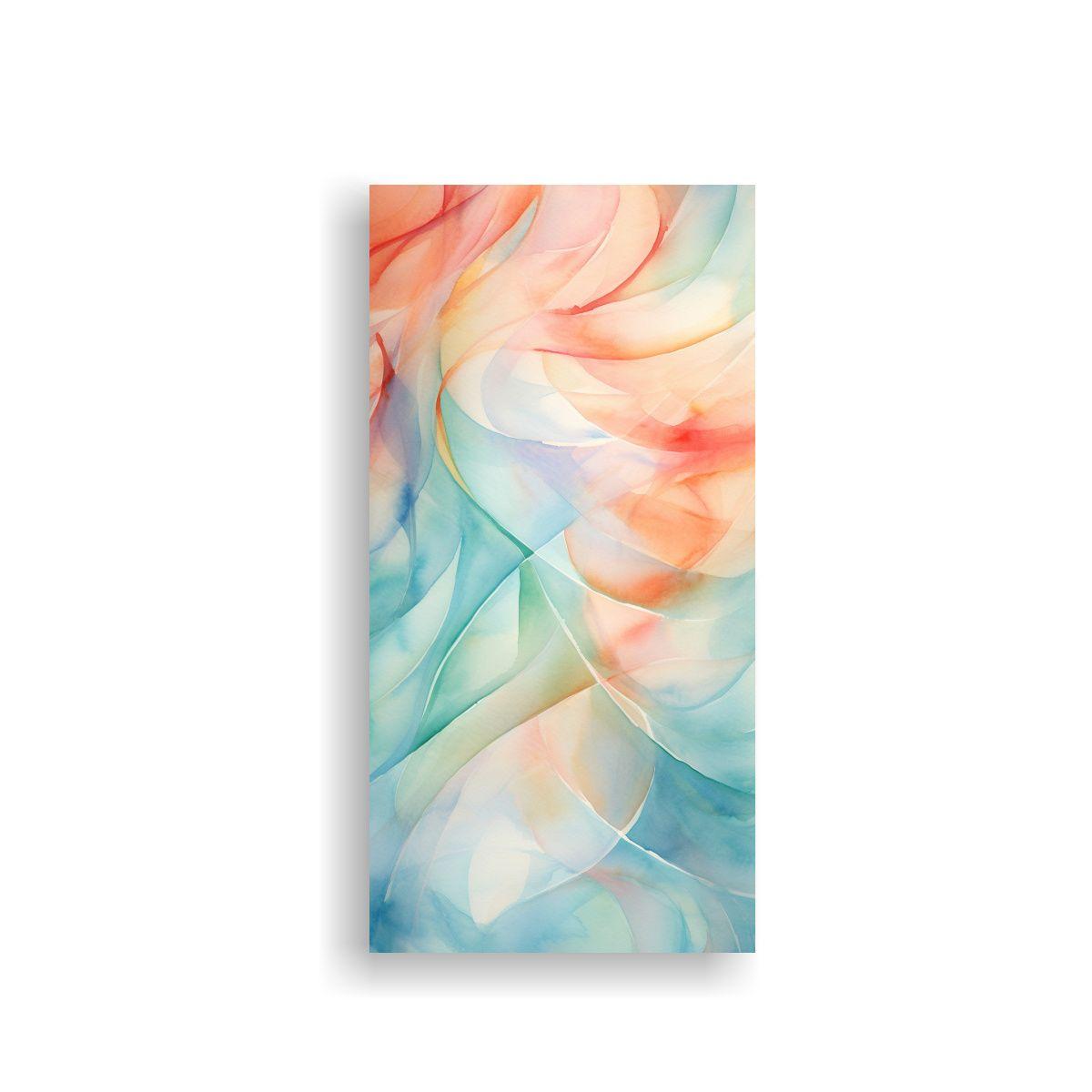 Pintura Decorativa De Composición Equilibrada 20x40cm-0