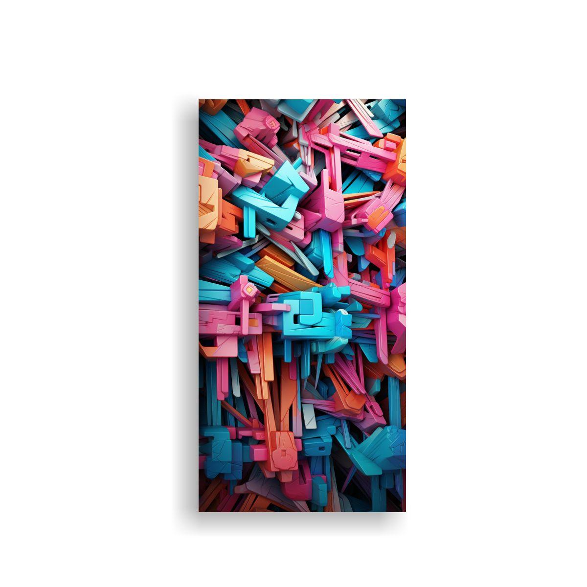 Cuadro Decorativo Con Movimiento Y Textura 30x60cm-0