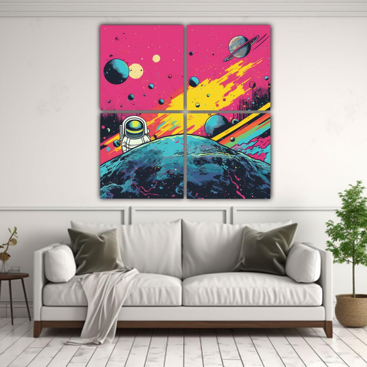 Pinturas Decorativas De Fondo Espacial Estilo 60x60 Cm-2
