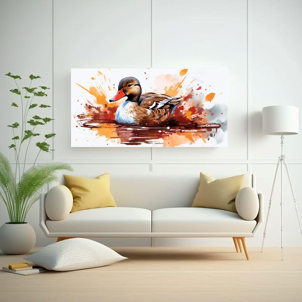 Pinturas De Arte Pop Neo De Patos En Colores 40x20 Cm-2