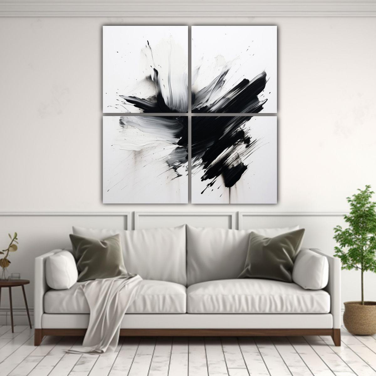 Pinturas Decorativas En Blanco Estilo Christopher 60x60 Cm-2