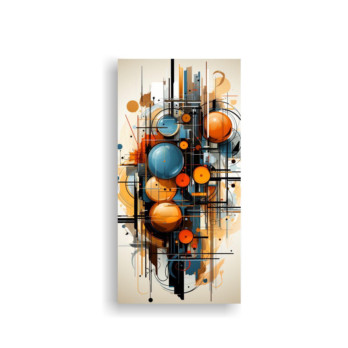Cuadro Líneas Finas Alta Resolución Estilo 50x100cm-0