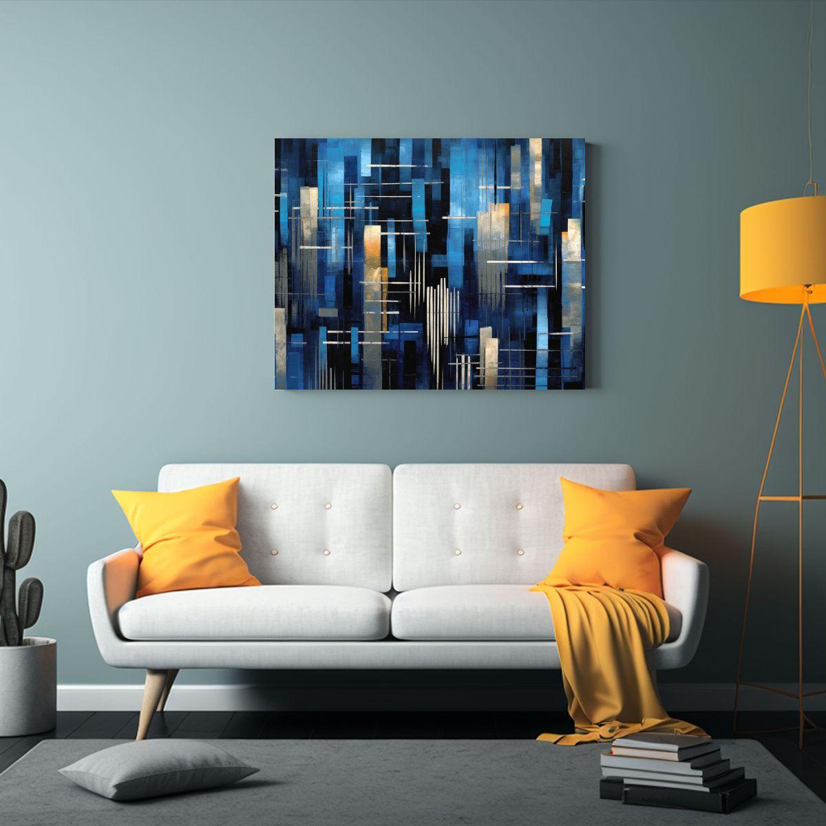 Arte Geométrico Abstracto Estilo Minimalista 65x50 Cm-2