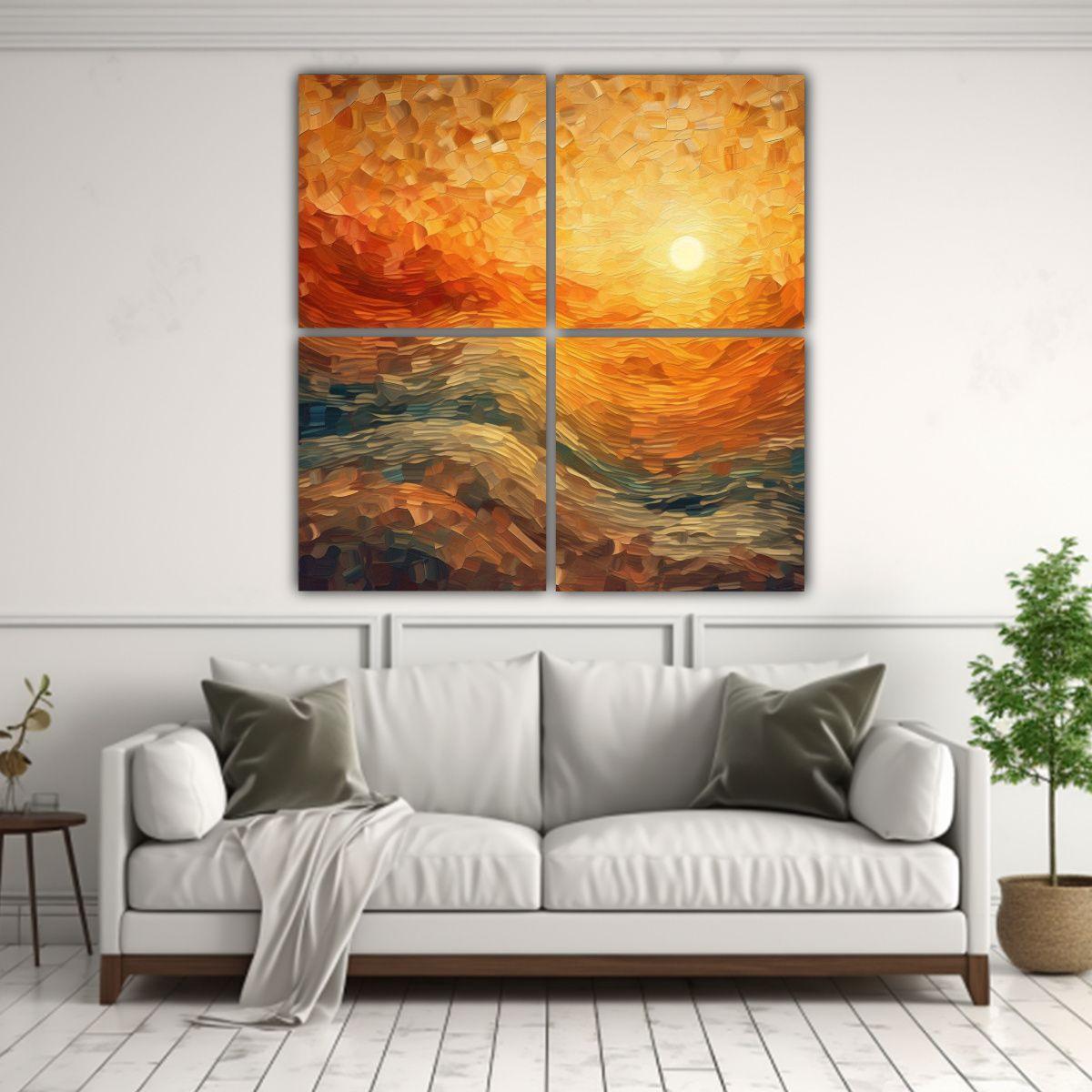 Cuadros Decorativos Modernos Con Textura Digital 200x200 Cm-2