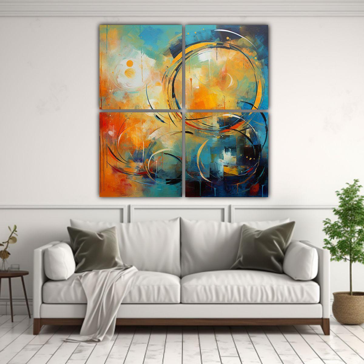Pinturas Abstractas De Belleza Natural Inspiradora 200x200 Cm-2