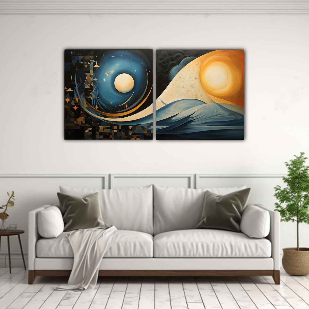 Cuadro Fotografía Composición Dinámica 160x80 Cm-2