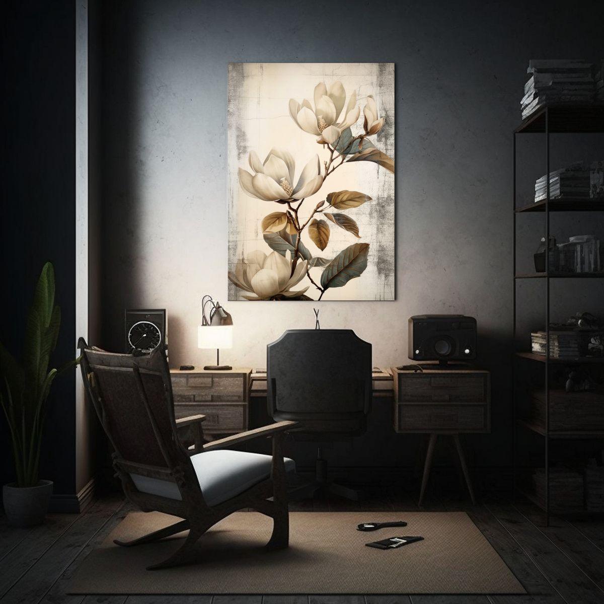 Pinturas De Pared Modernas Minimalismo Magnolias 80x120cm-2