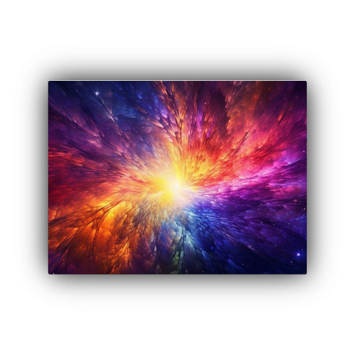 Cuadro Abstracto Celestial Vanguardia Majestuoso 75x50cm-0