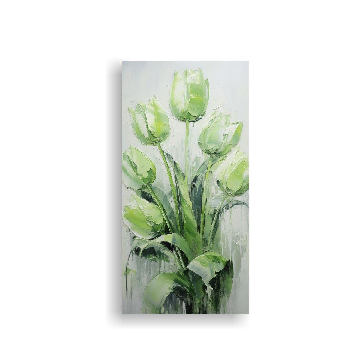 Pintura En Lienzo Estilo Arte Decorativo Clásico 20x40cm-0