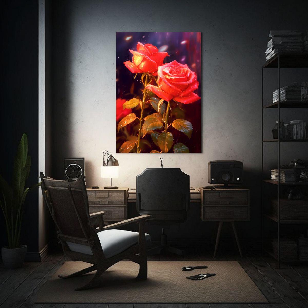 Cuadro Decorativo De Lienzo Acuarela Estilo Pop 50x75cm-2