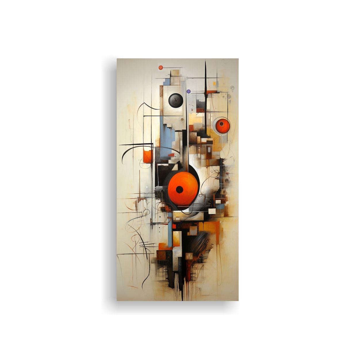 Cuadros Abstractos Modernos | Arte En Bastidor 50x100cm-0