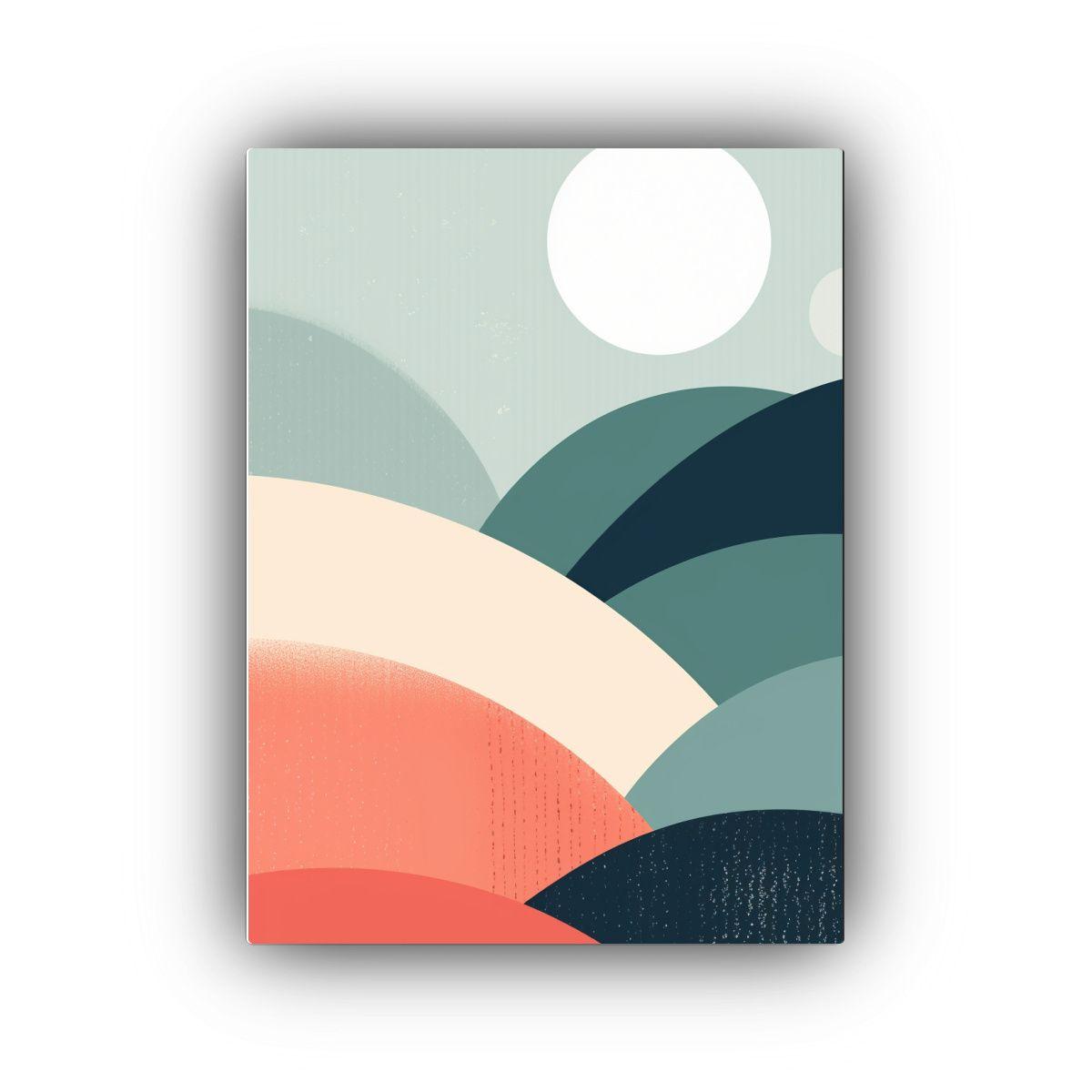 Cuadro Pared Abstracto En Lienzo Graduado 30x45cm-0