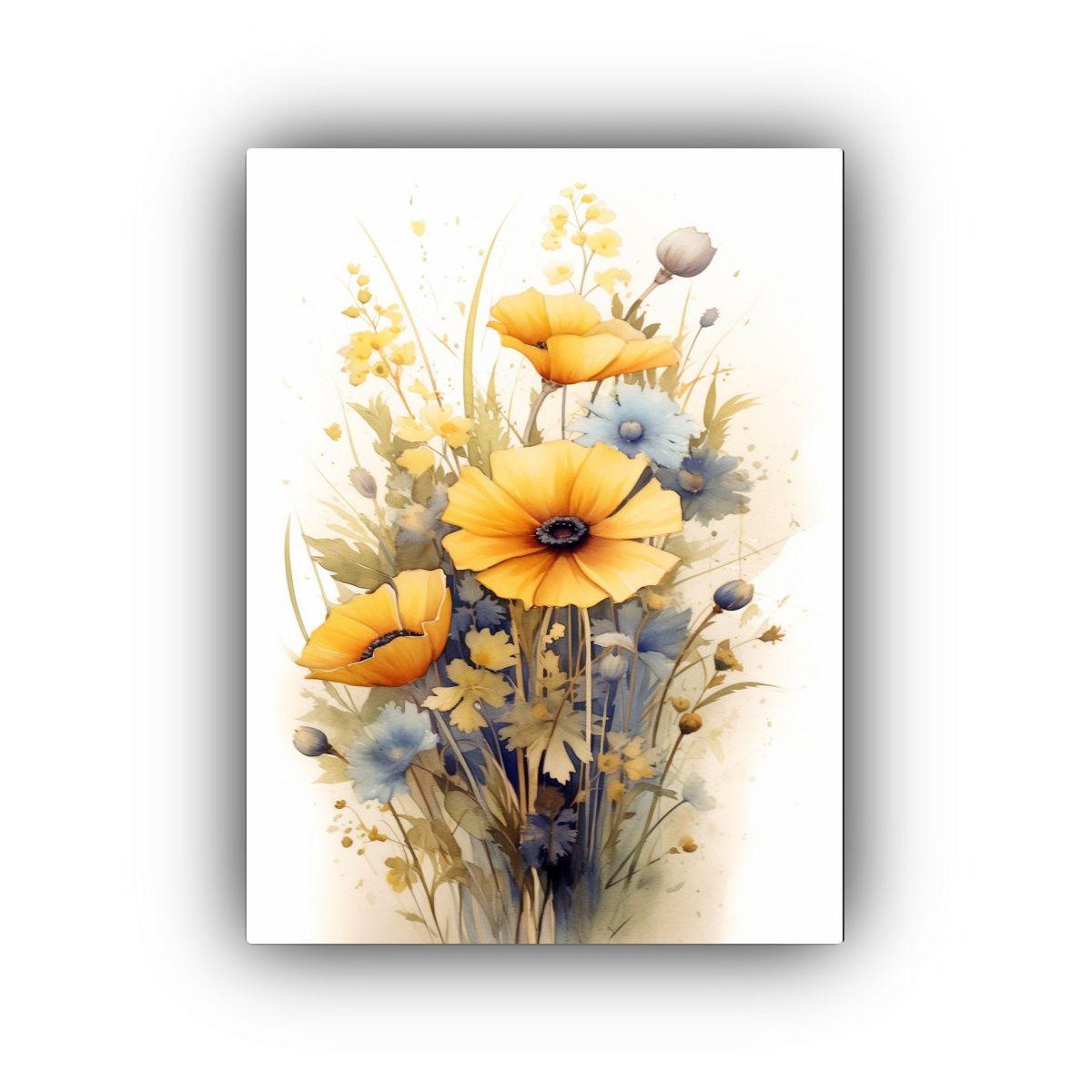 Cuadro Arte De Pared Poderoso Wildflowers 80x120cm-0
