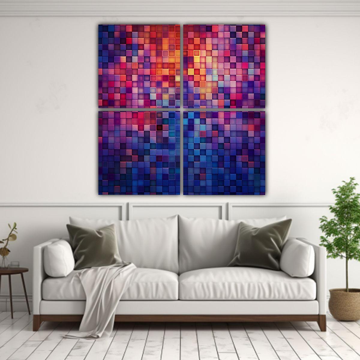 Cuadro De Pared Vanguardia Bonito Con Patrones 80x80 Cm-2