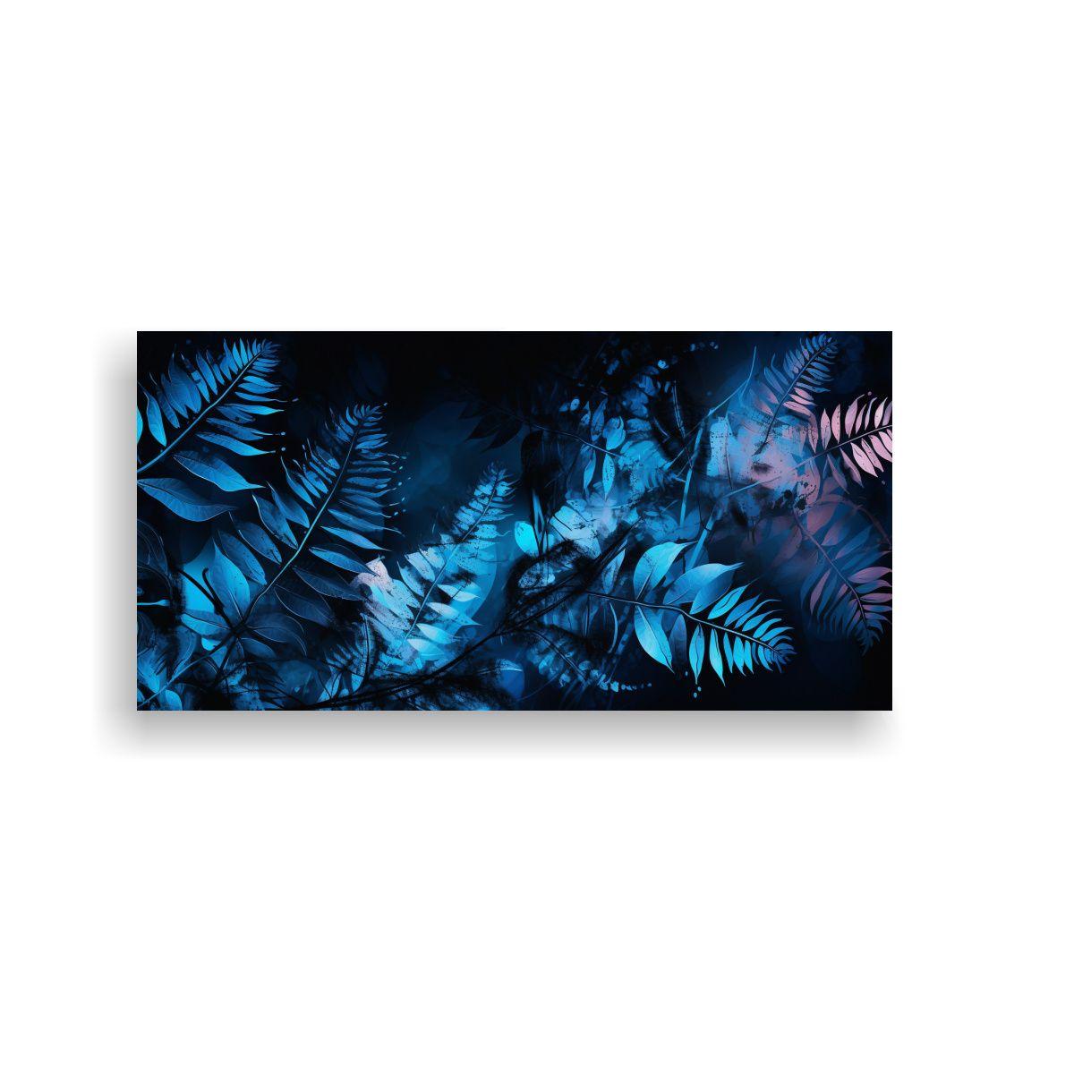 Pinturas Decorativas De Hojas De Helecho En Negro 140x70cm-0