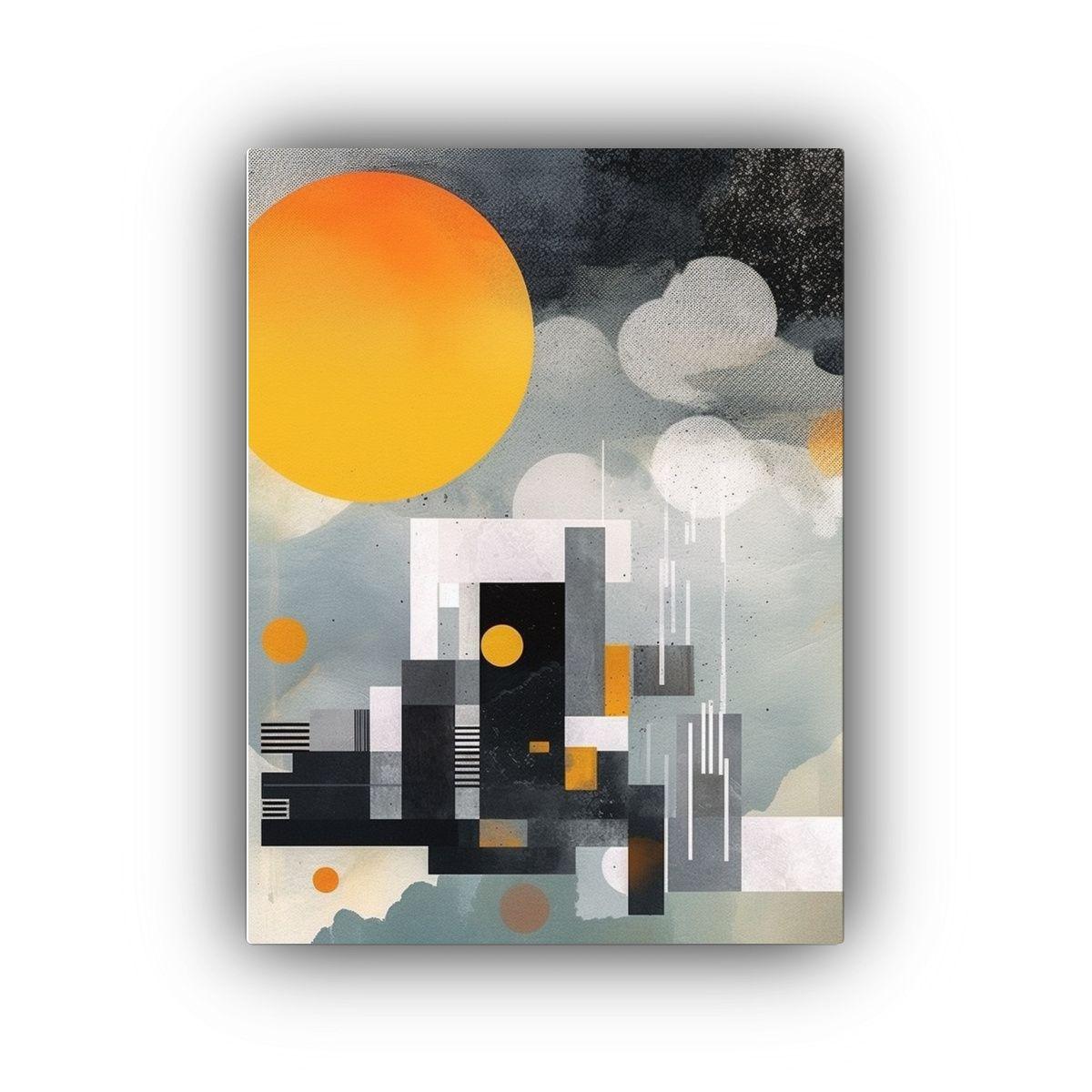 Cuadro Abstracto Urbano Estilo Pop Art De 30x45cm-0