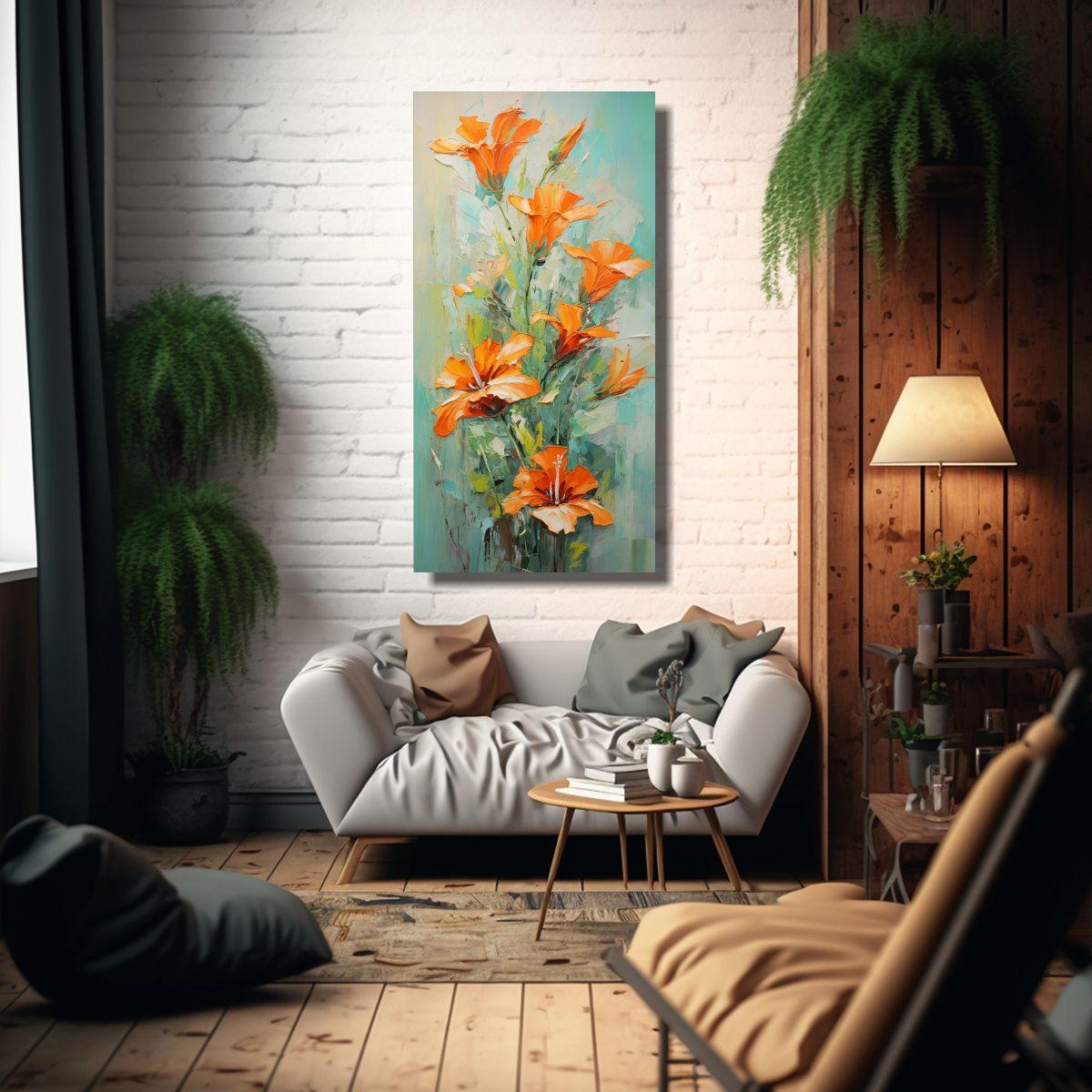 Cuadro En Bastidor Con Movimiento Y Textura, 80x160cm-2
