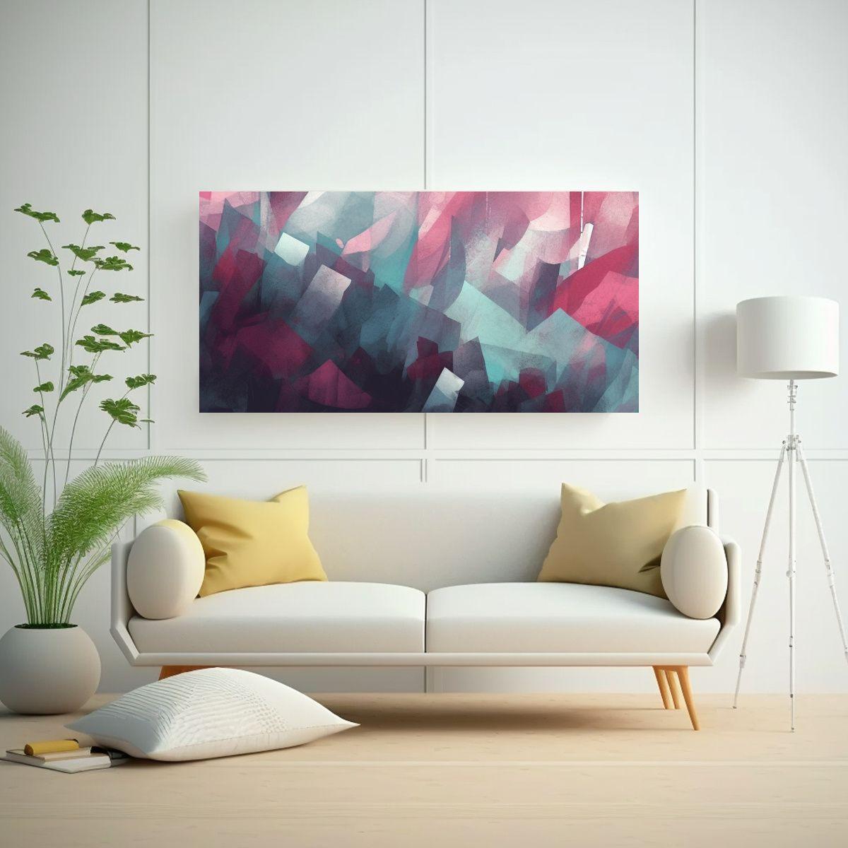 Pinturas Decorativas Minimalistas Con Fondo 60x30cm-2