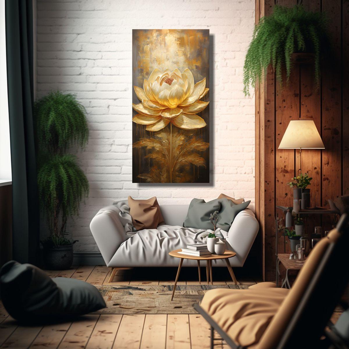 Tela En Bastidor Cuadro Exuberantes De Un Cuadro 50x100cm-2